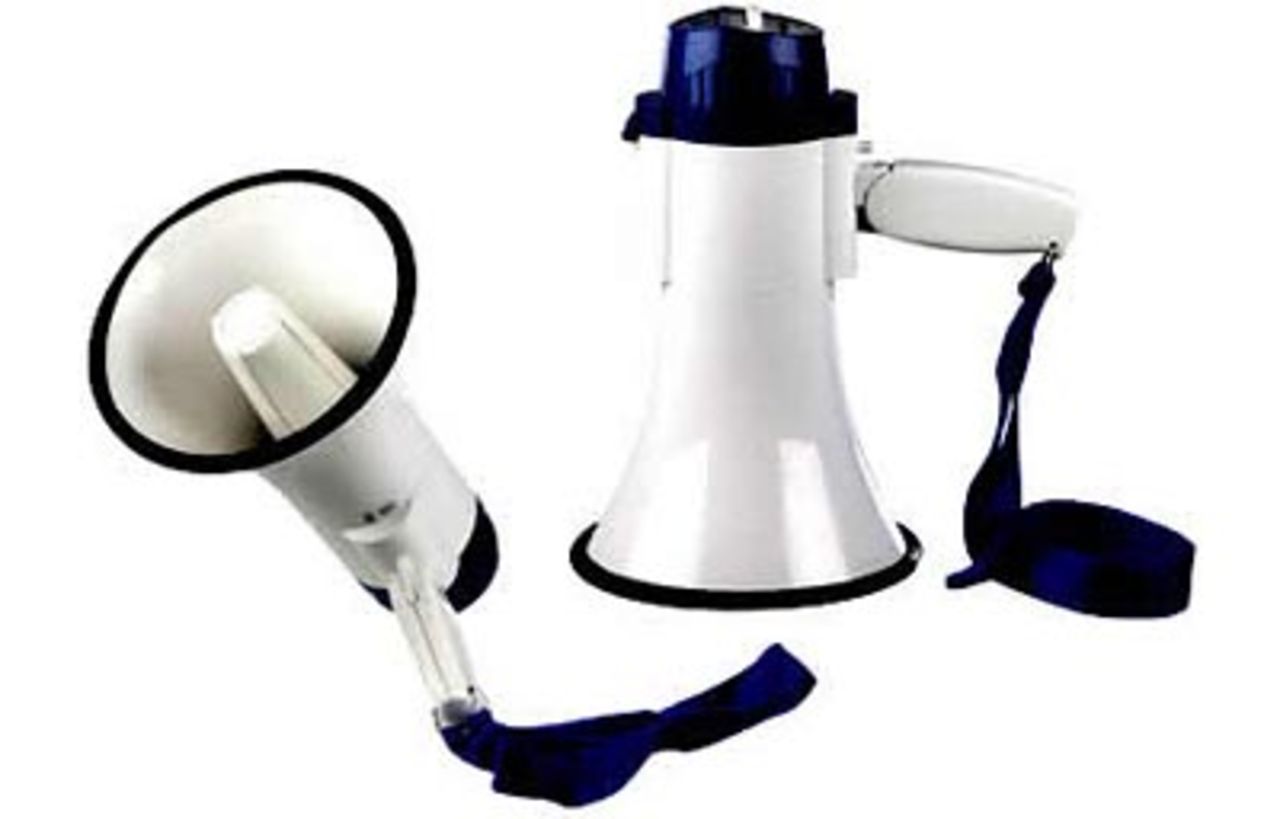 Megafon för den late