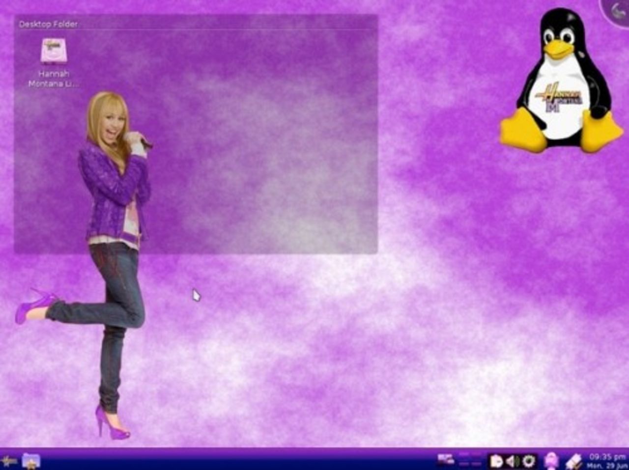Hannah Montana i Linux