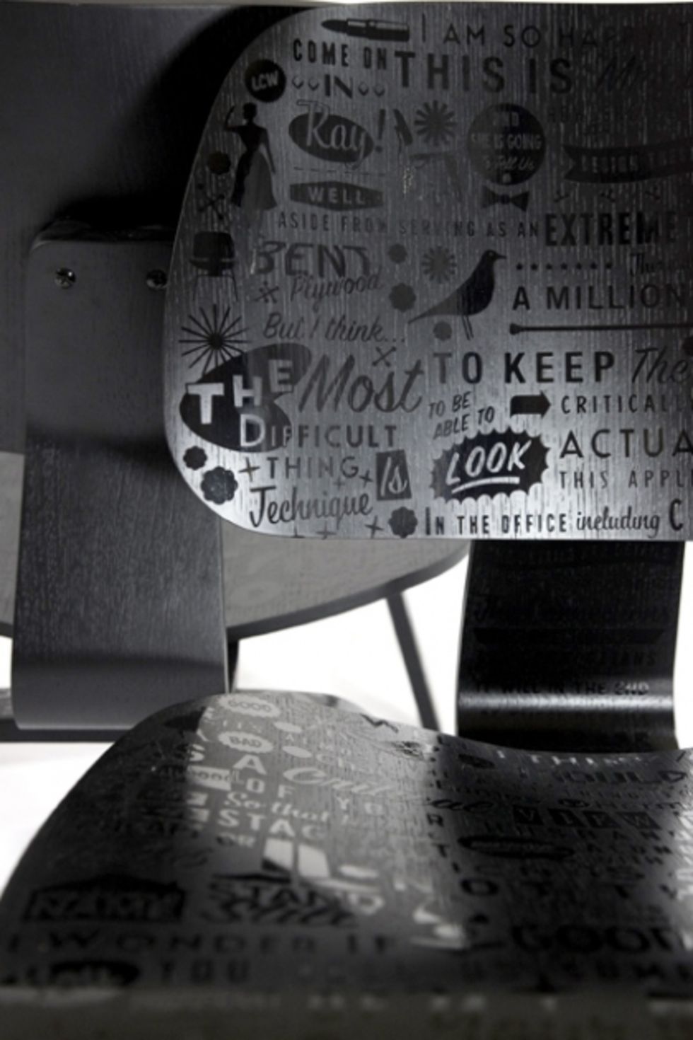 Tryck på Eames DCW-stolar