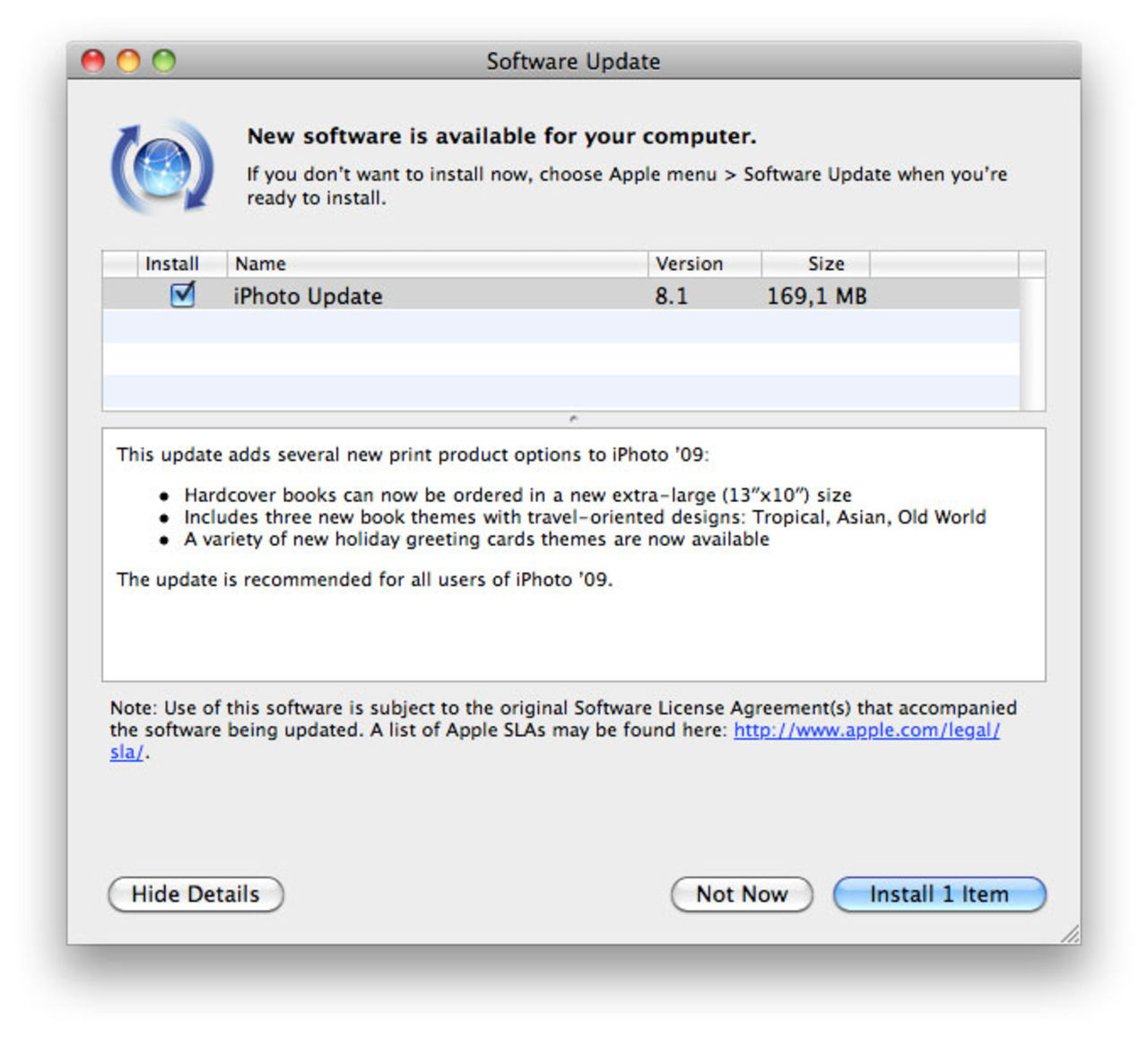 Apple uppdaterar iPhoto till 8.1