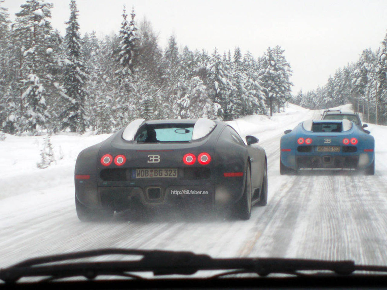 Bugatti Veyron x 2 mellan Trysil och Sälen