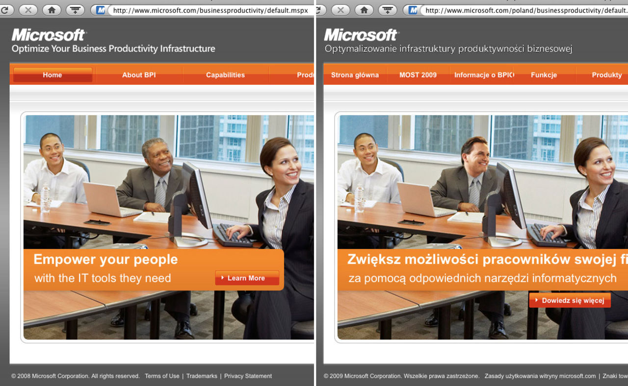 Microsoft i Polen retuscherar bort svart man