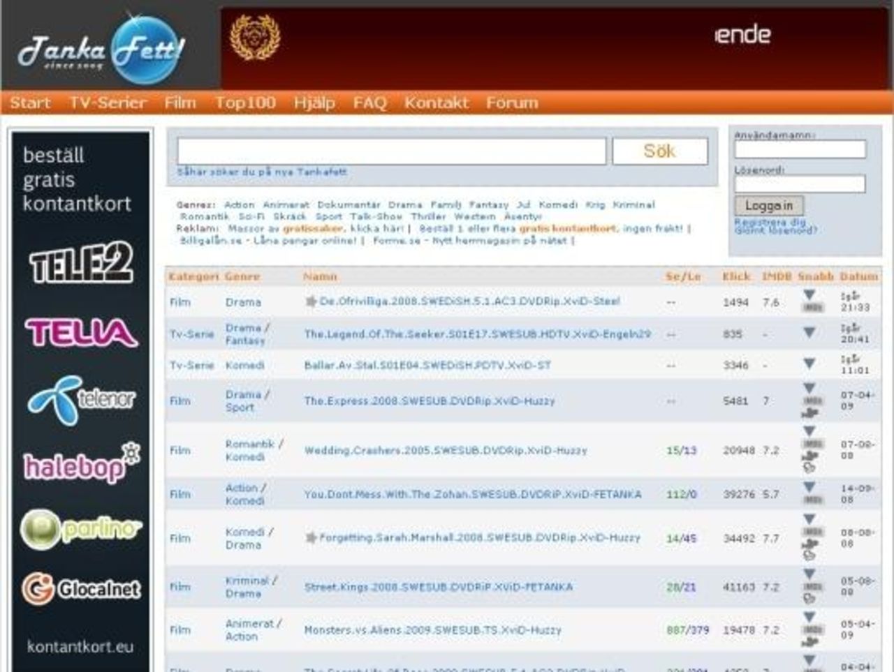 TankaFett.com borta från nätet