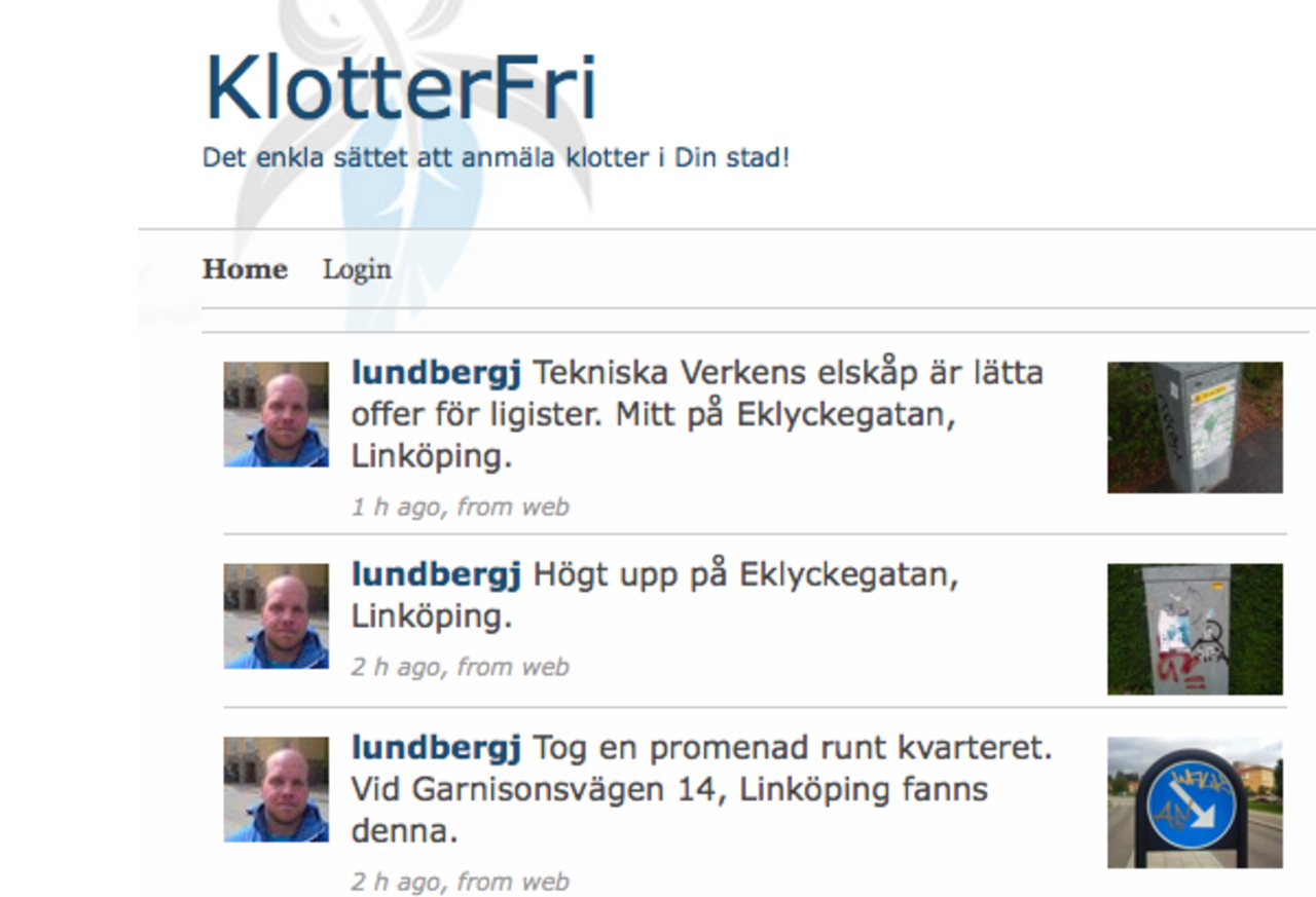 KlotterFri.se - graffitti-rapportering