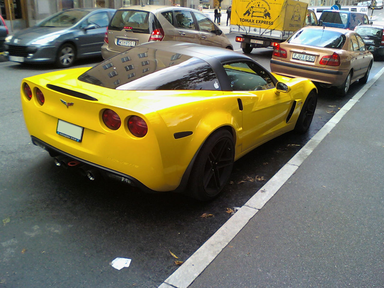 Corvette Z06 och Porsche Cayman S