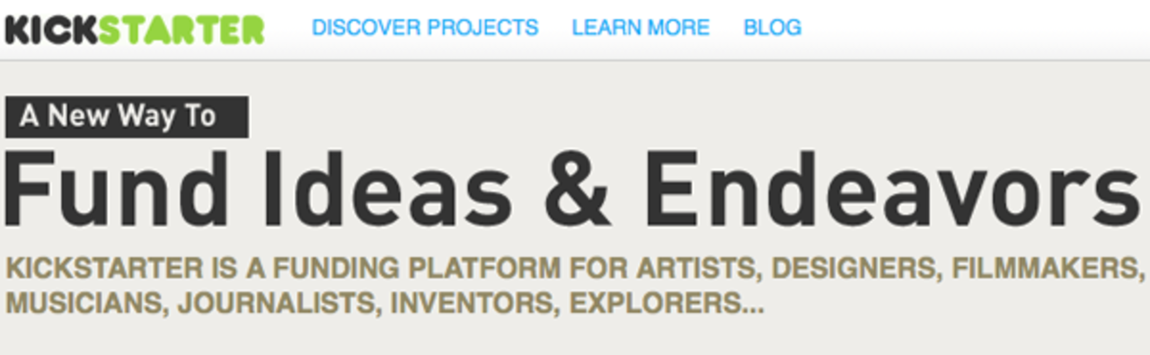 KickStarter finansierar din dröm