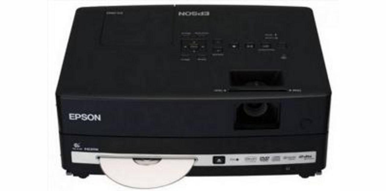 Projektor med inbyggd DVD