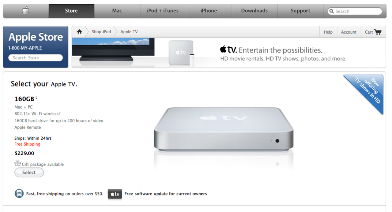 Priset på Apple TV sänks i USA