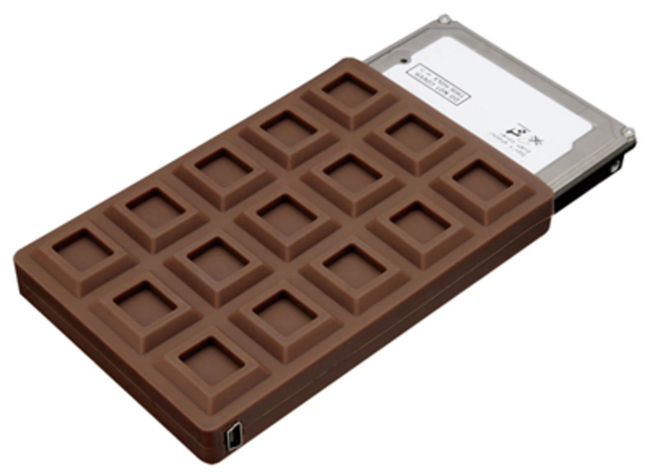  Göm hårddisken i choklad