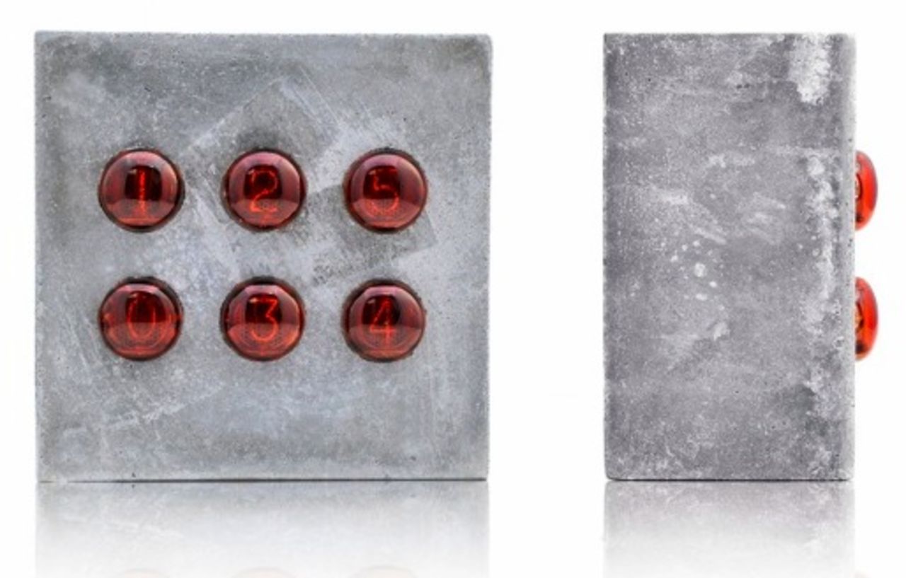 The Nixie Concrete Clock