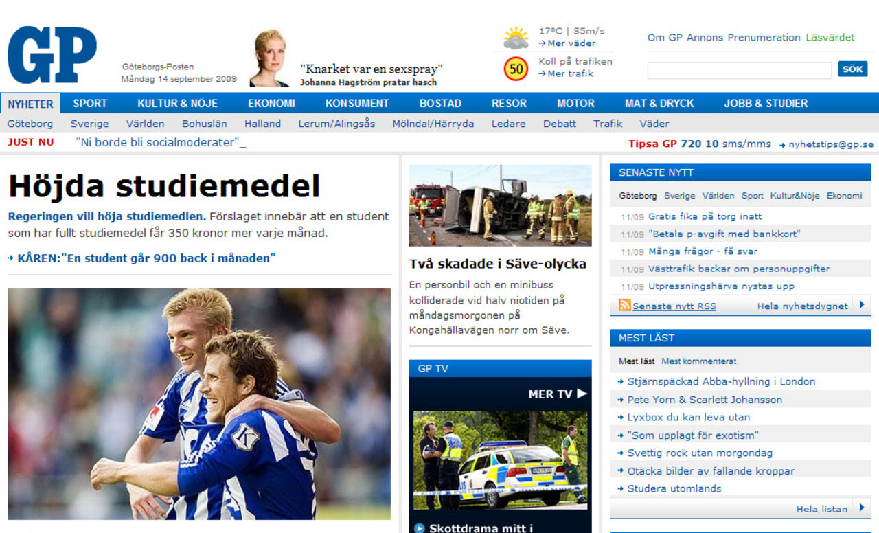En tjuvtitt på nya GP.se 