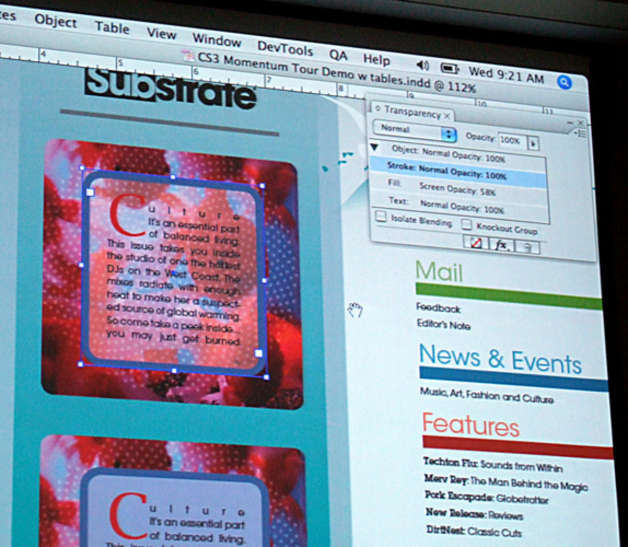 Liten smygtitt på InDesign CS3