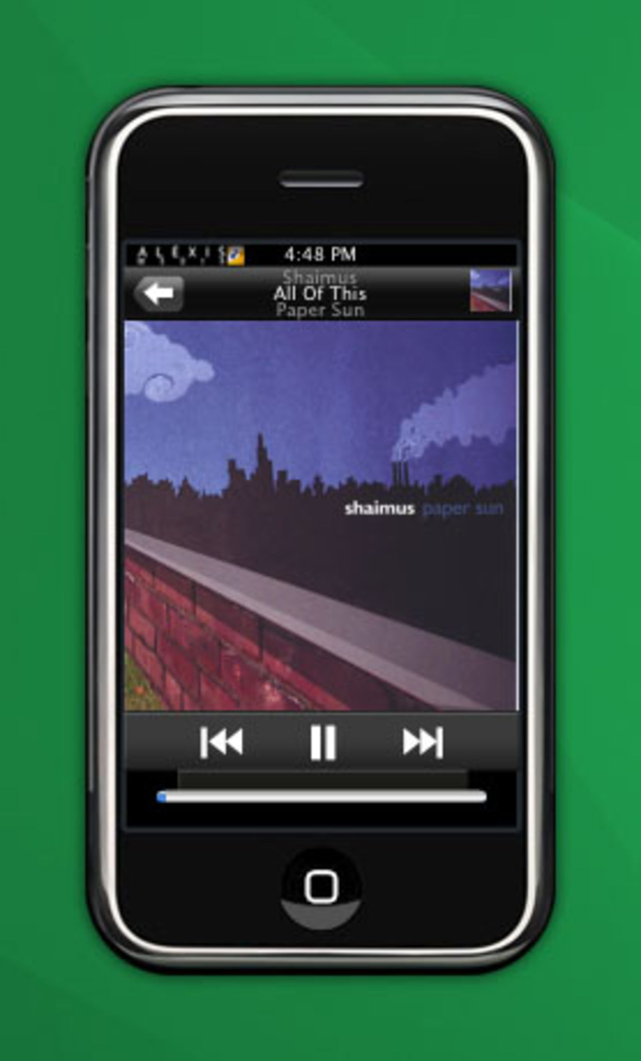Styr iTunes med iPhone-widget