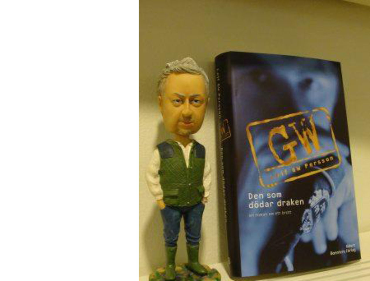 Bobblehead-docka med Leif GW Persson