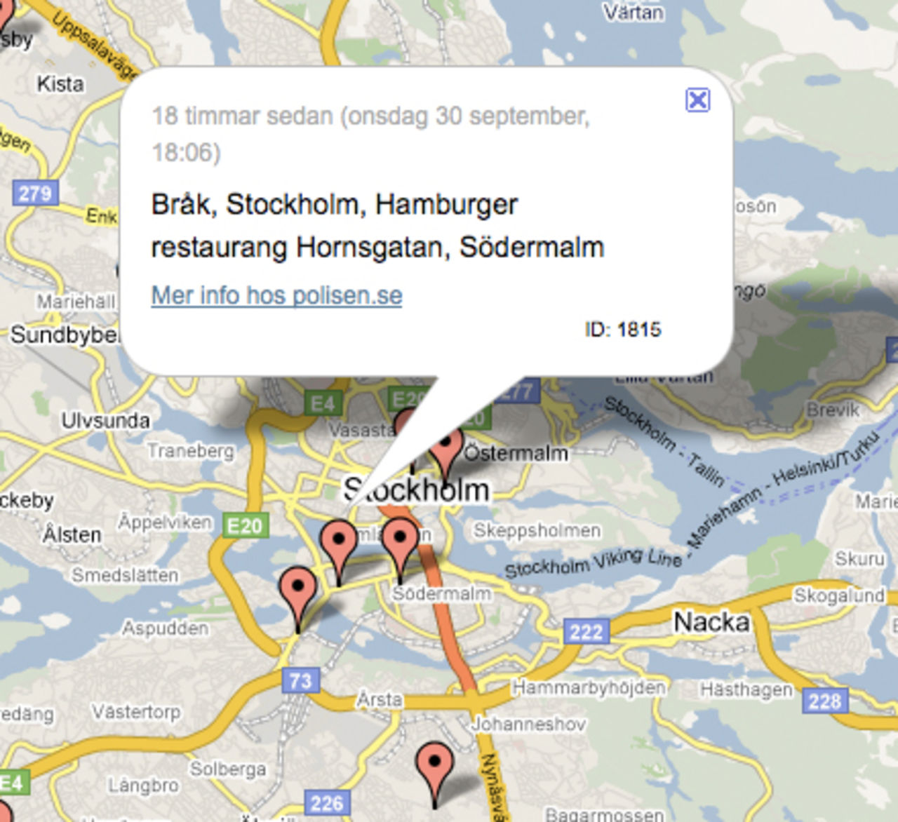 Brottsplats Stockholm