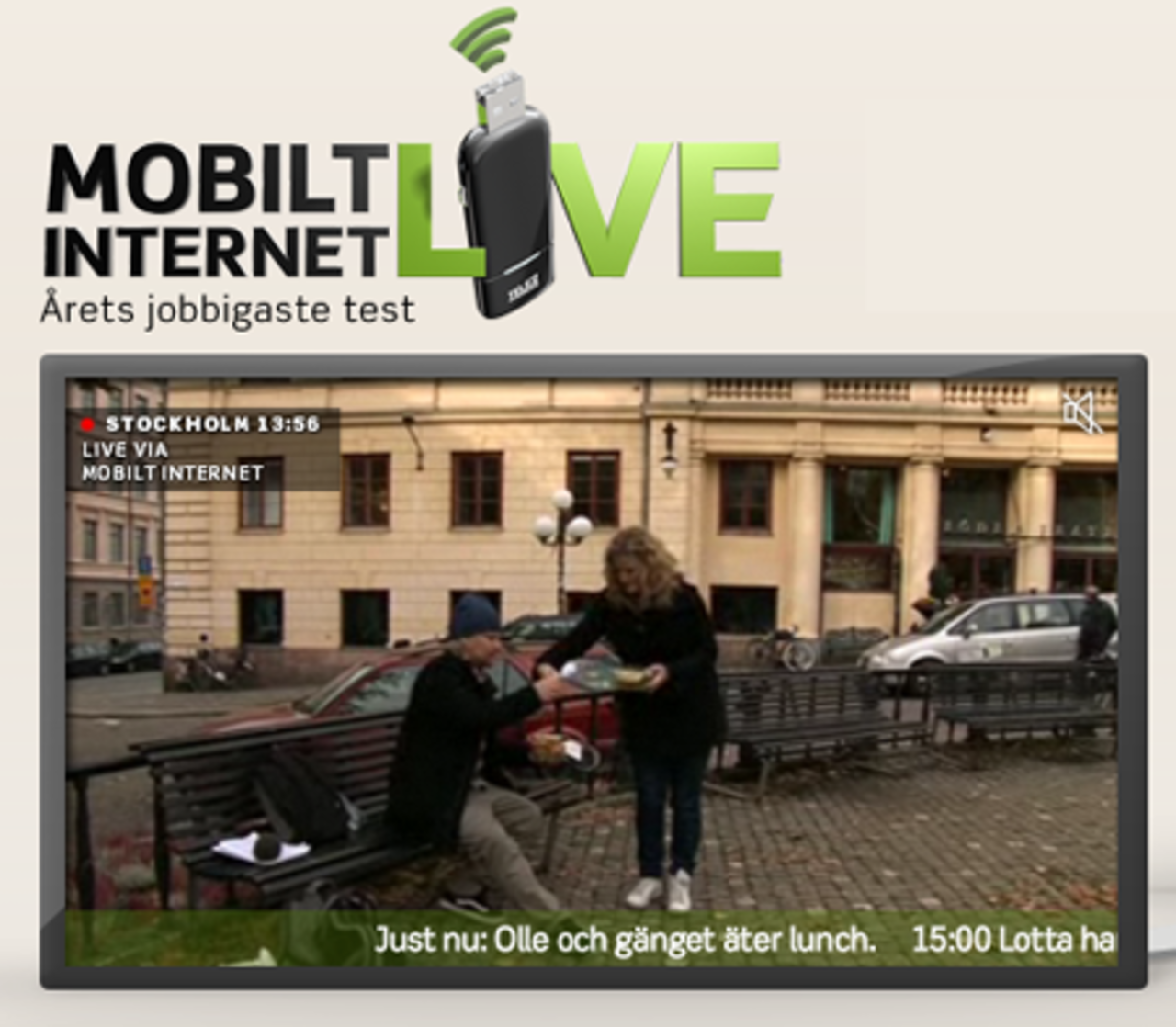 Tele2 testar mobilt internet