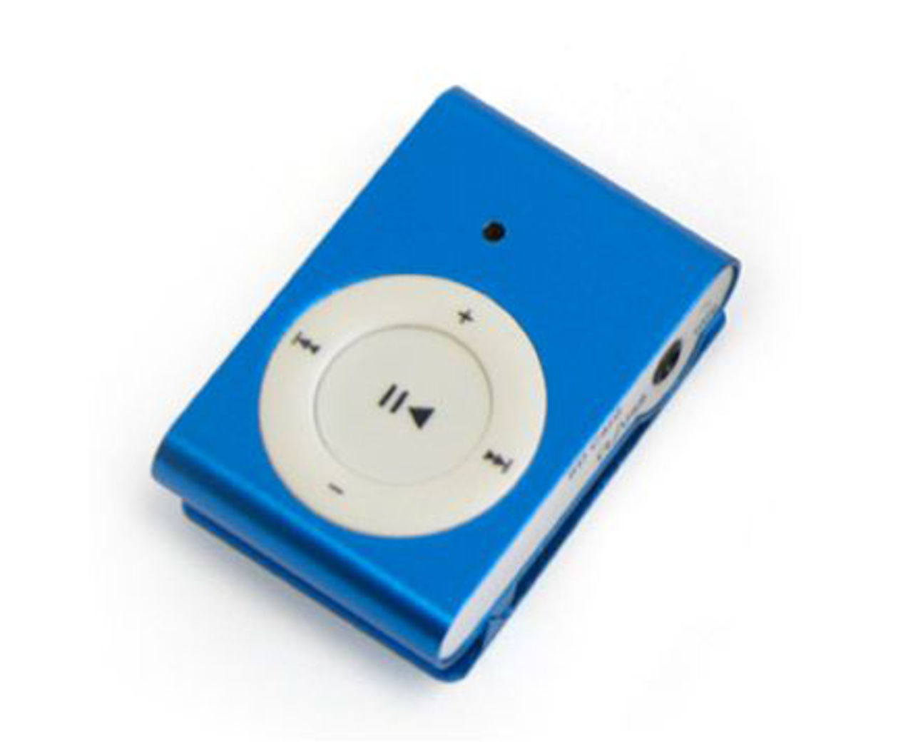 Videokamera i iPod shuffle-förpackning