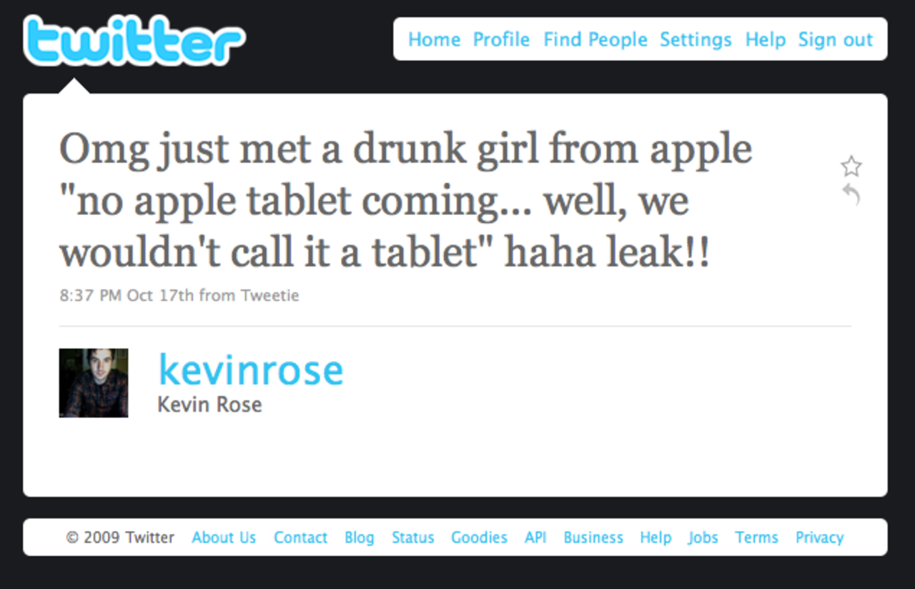 Apple-anställd fyllesnackar?