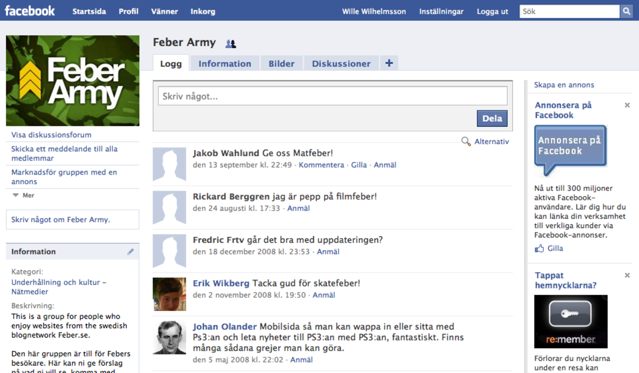 Facebook designar om grupper