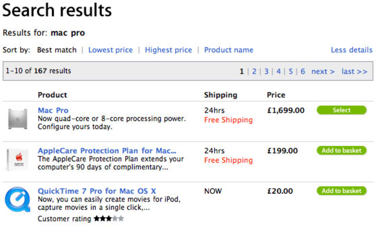 MacPro med åtta kärnor visas av misstag