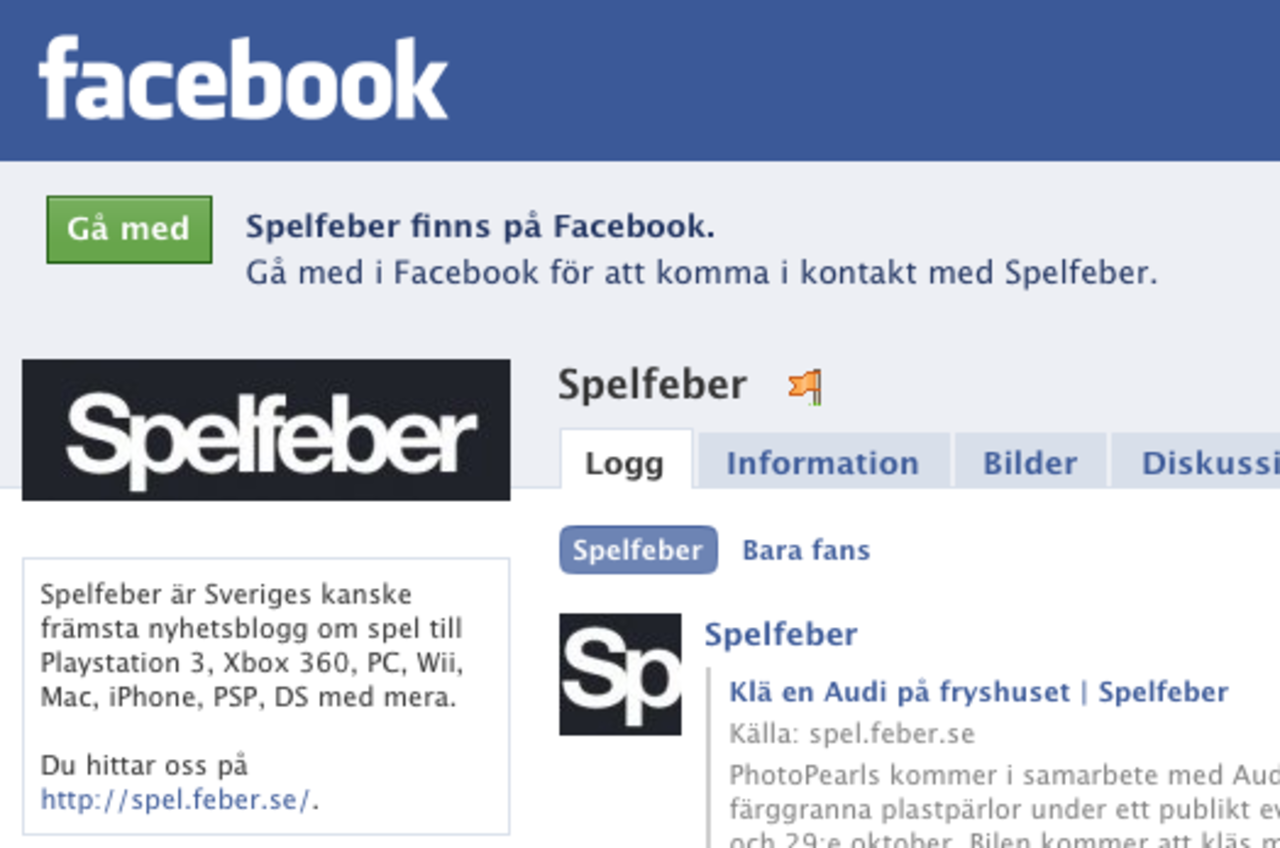 Nu finns Spelfeber på Facebook