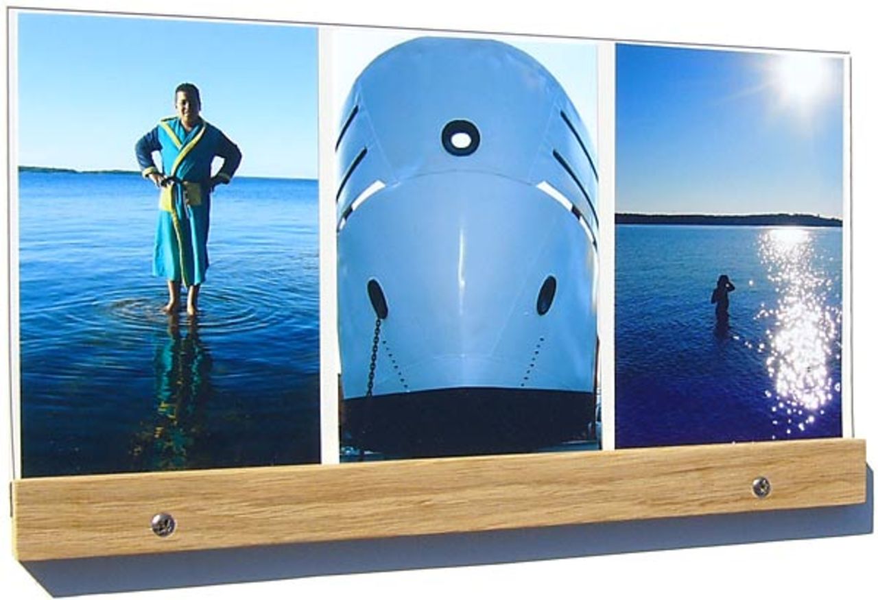 Sätt upp bilder utan ram