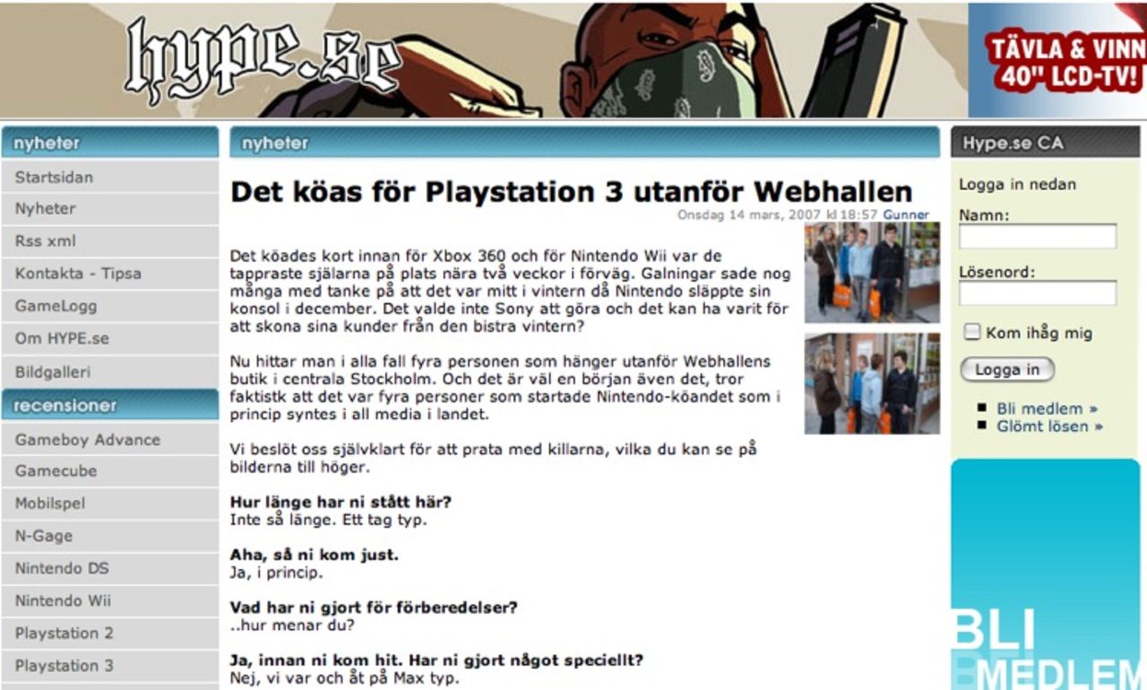 Fyra pers utanför Webhallen
