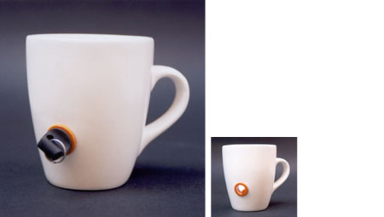 Kaffekopp med nyckel