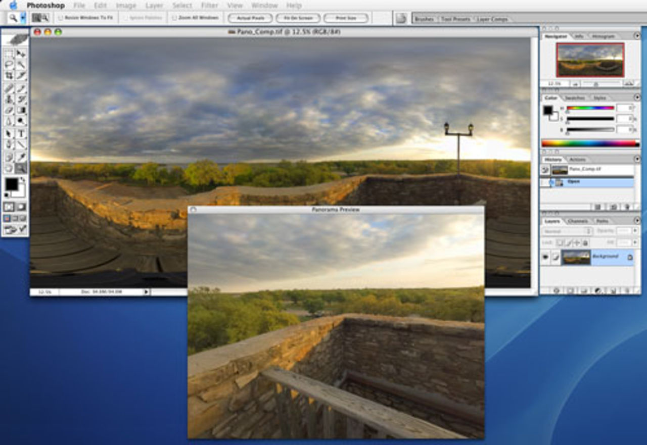 Kolla panoramor direkt i Photoshop