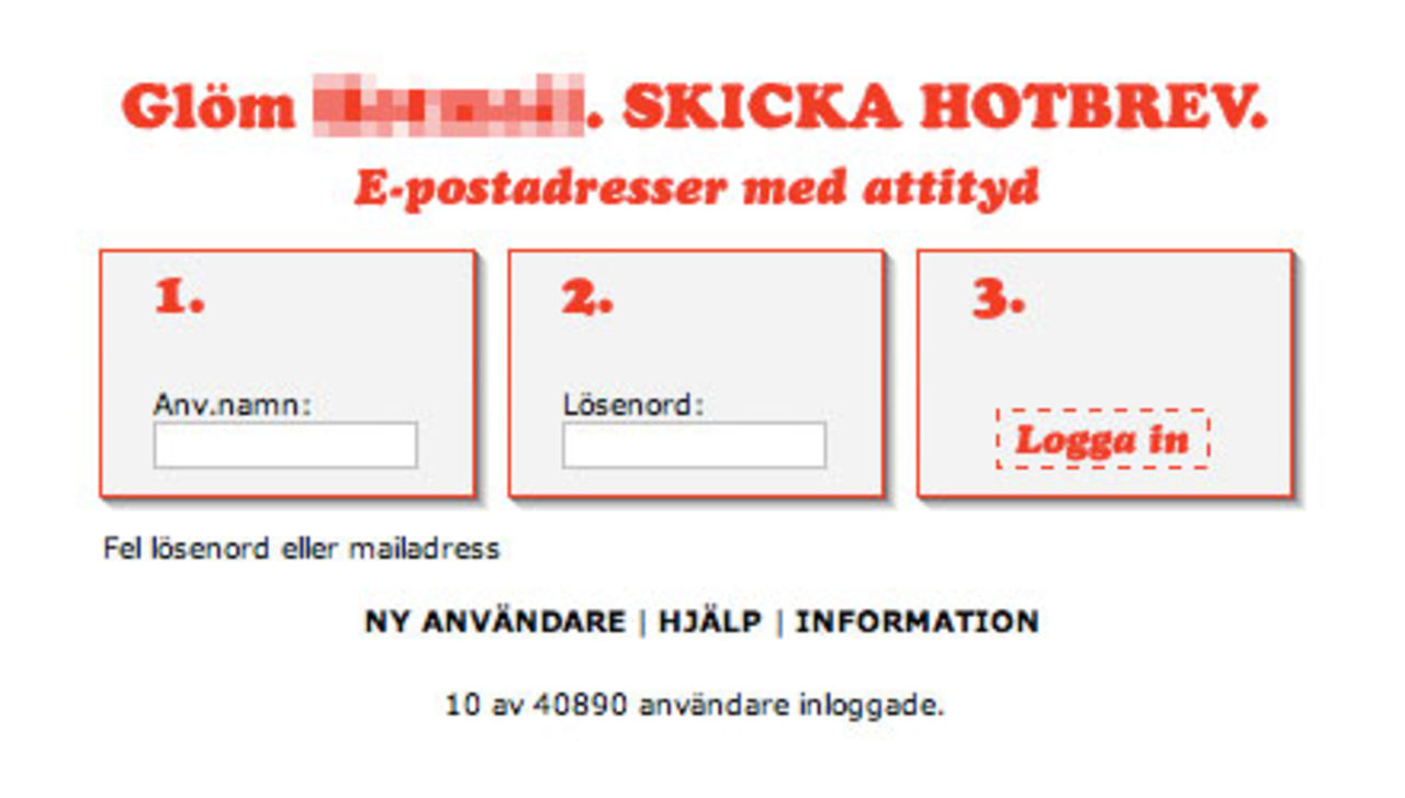 Klassiska tjänster vi minns: Hotbrev.com