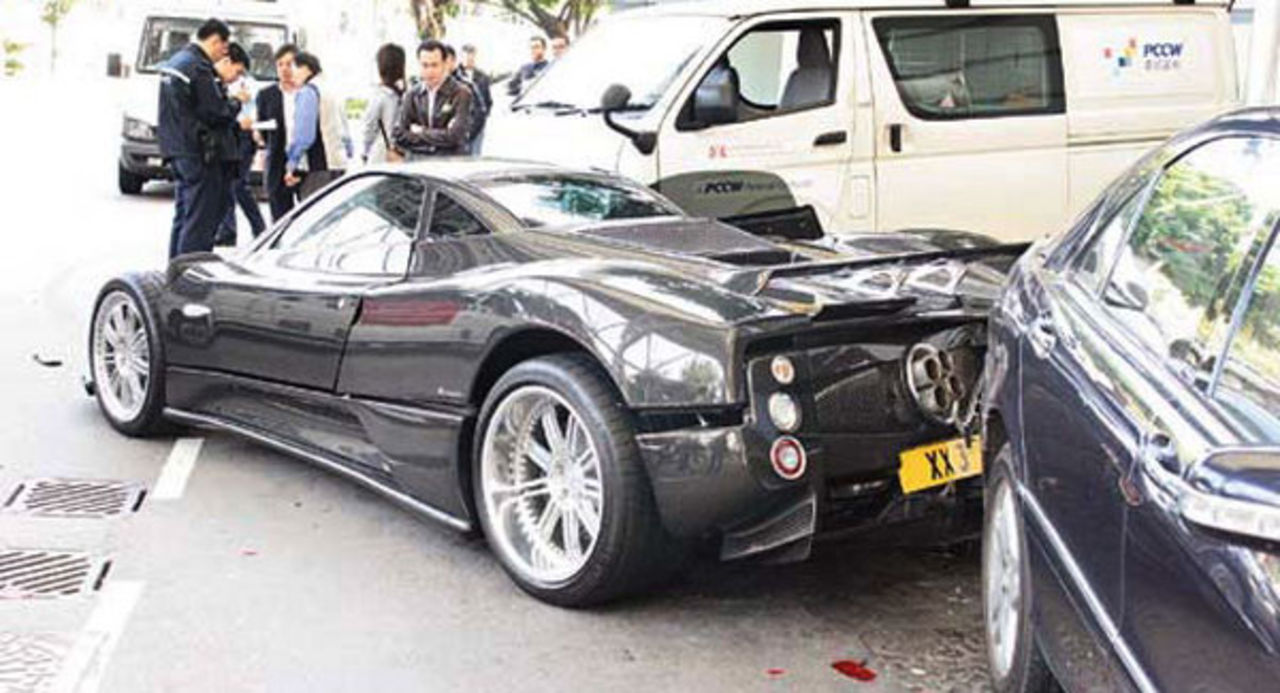 Pagani Zonda F kraschad