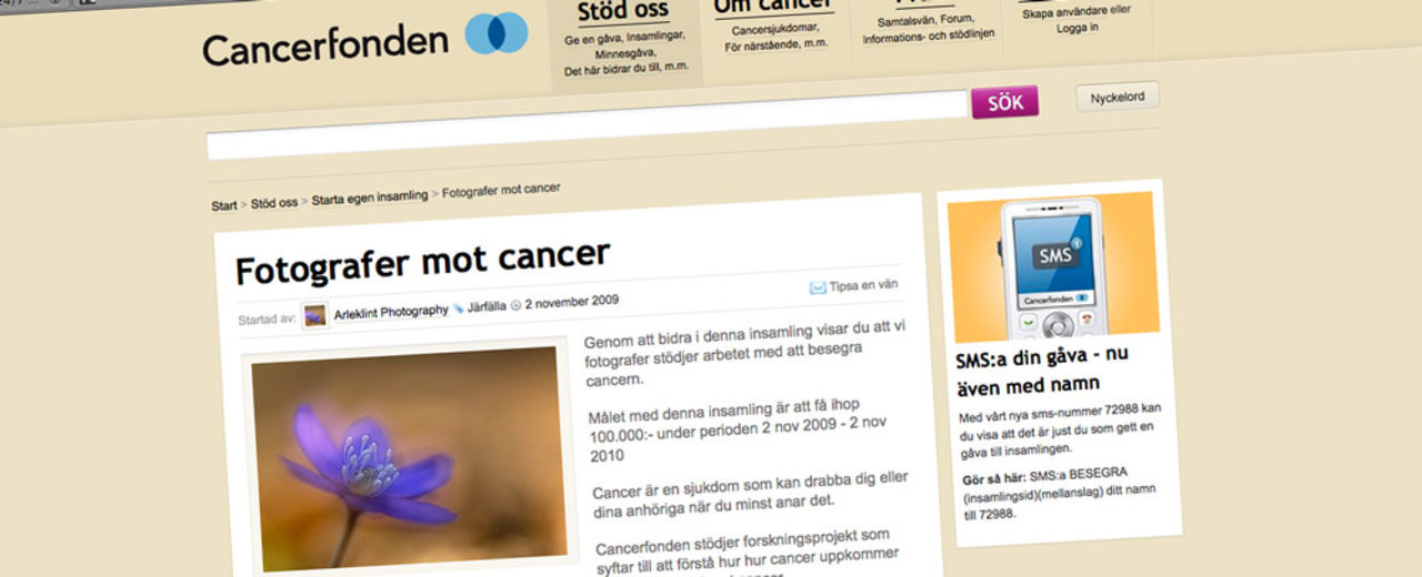 Fotografer mot cancer
