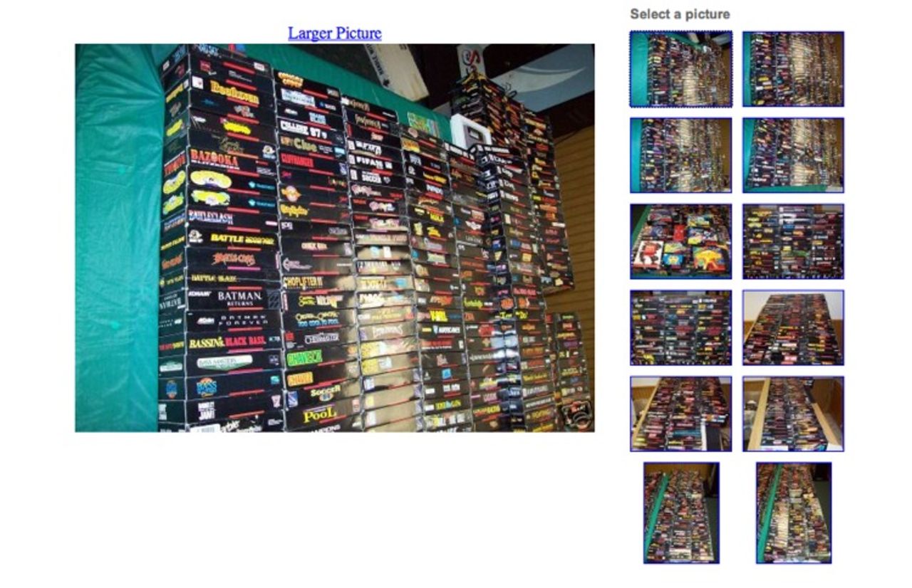 Stor SNES-samling på eBay