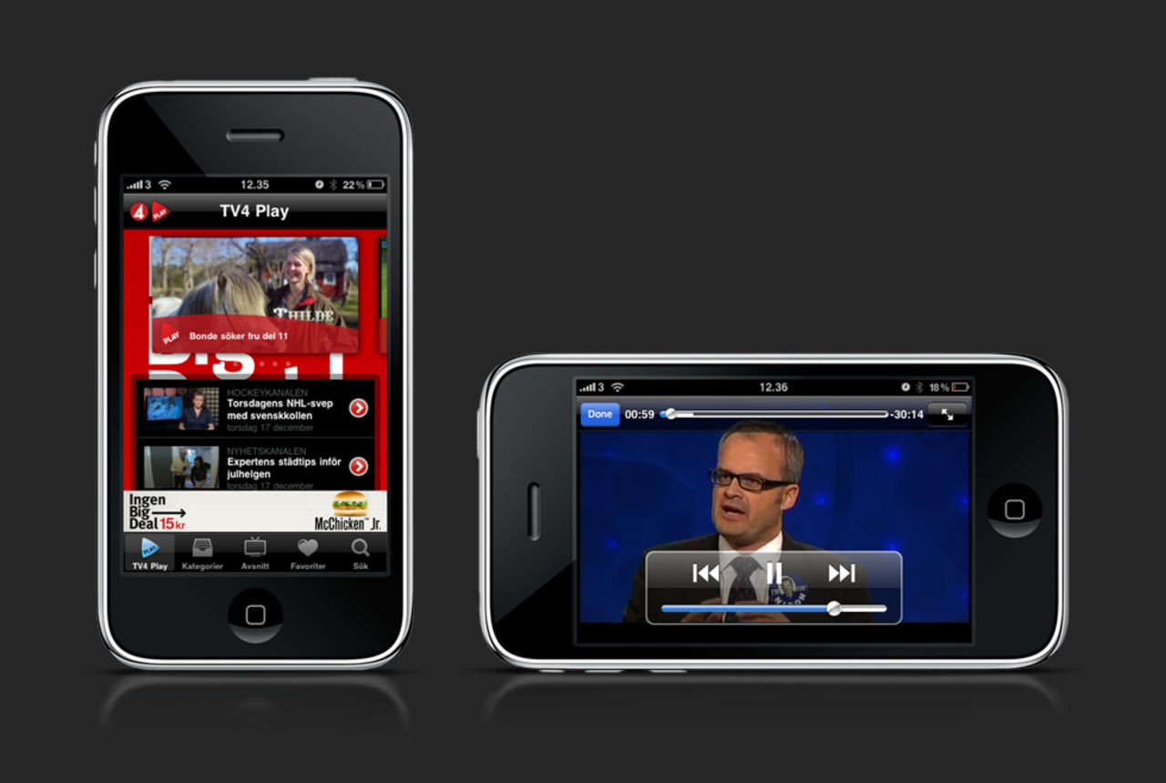 TV4 Play också på gång till iPhone