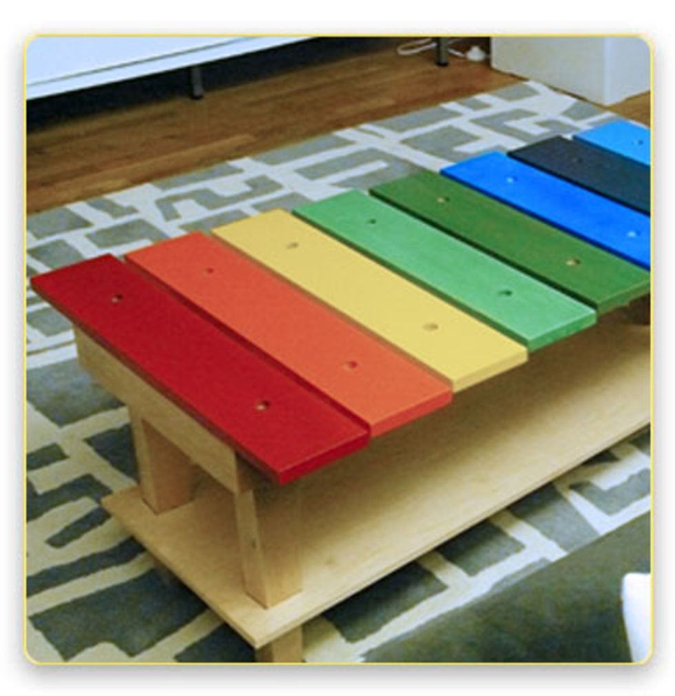 Vardagsrumsbord för de musikaliska