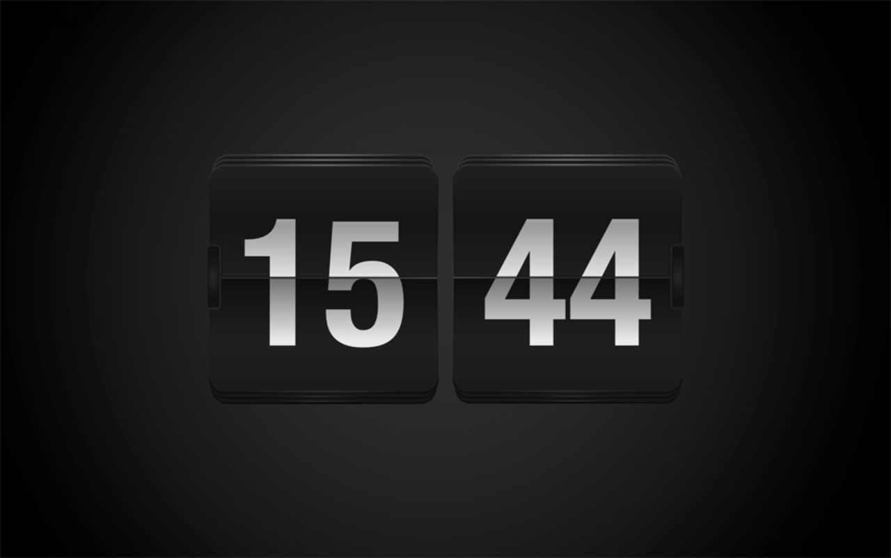 Flip-klocks-skärmsläckare äntligen för Snow Leopard