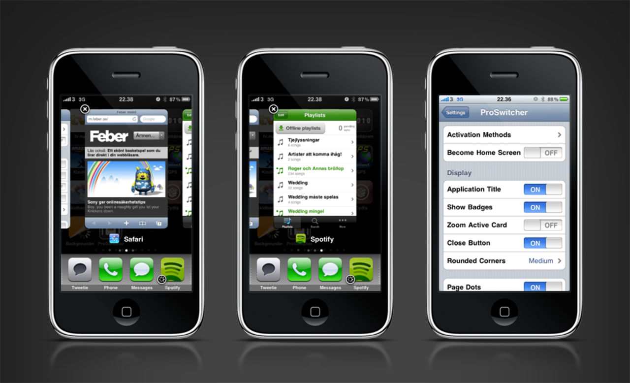 Växla snyggt mellan program på iPhone