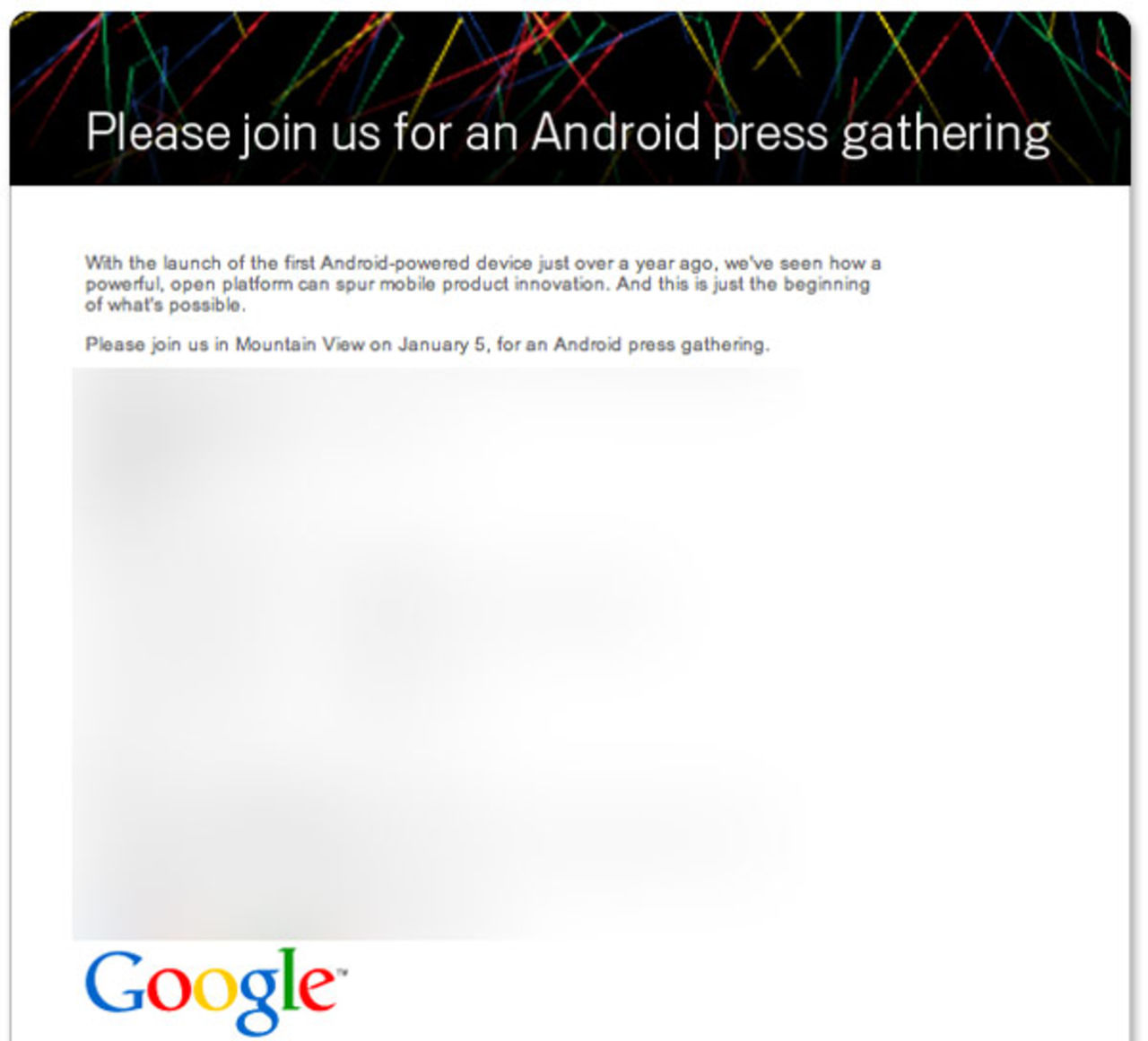 Google kallar till presskonferens rörande Android