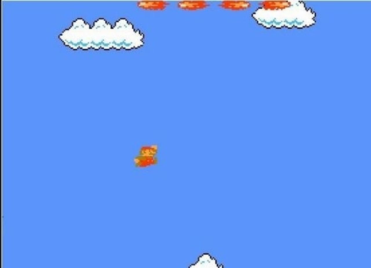 Vad händer när Mario hoppar för högt?