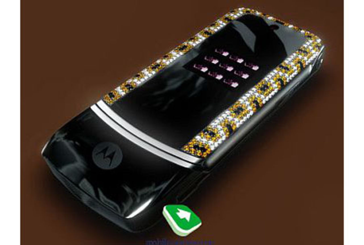 Motorola KRZR med diamanter