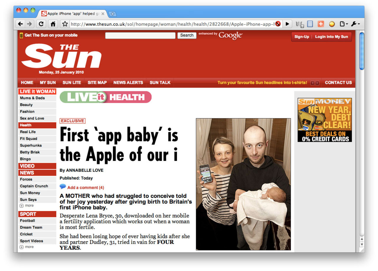 Första app-babyn född