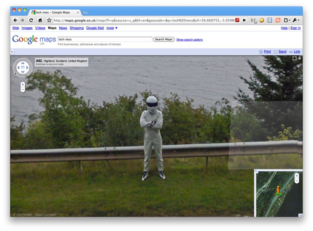 Vad gör The Stig vid Loch Ness?