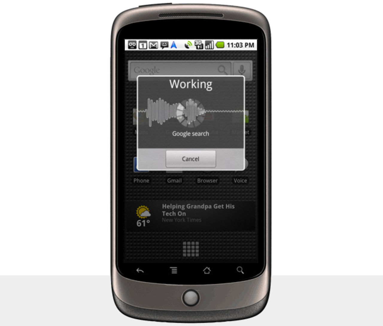 Nexus One censurerar i sin tal-till-text-funktion