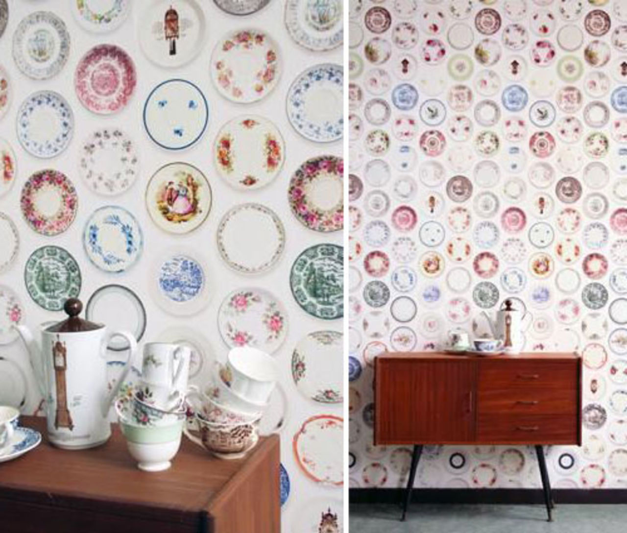 Fyll väggen med tallrikar