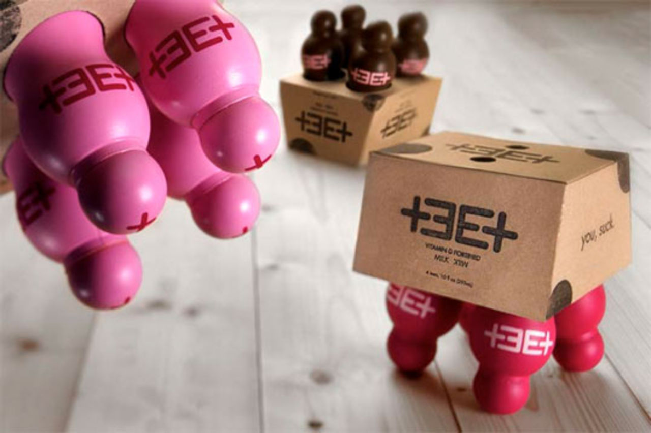 Mjölkpaket med spenar