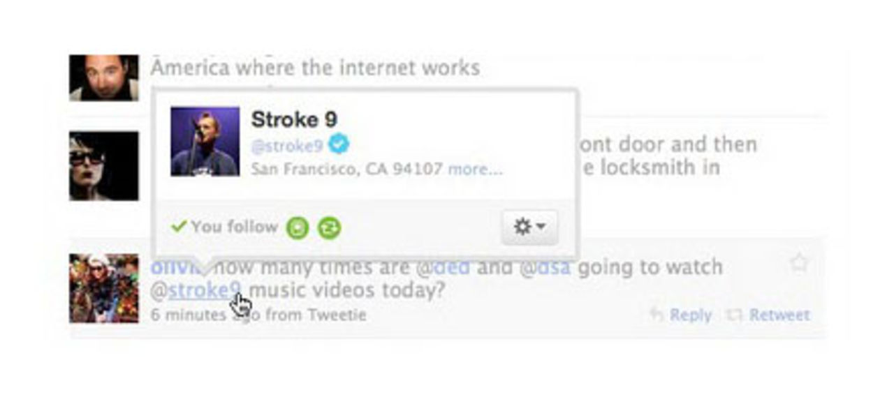 Enklare att kolla profiler på twitter.com