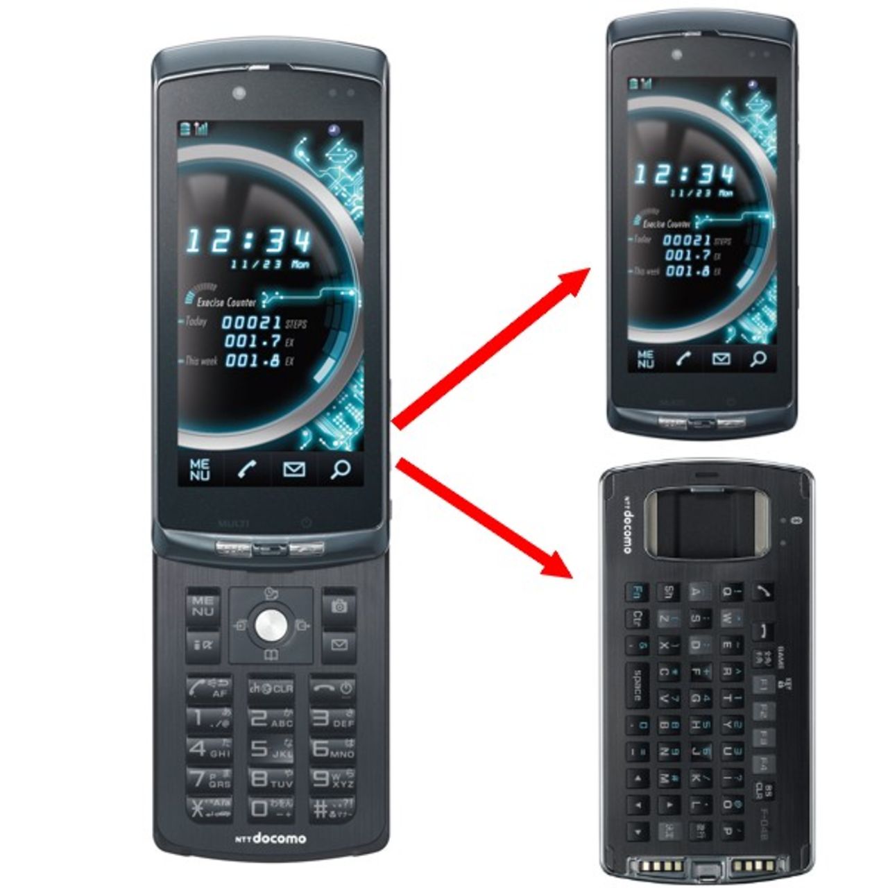 Separate Keitai - tvådelad telefon från Fujitsu