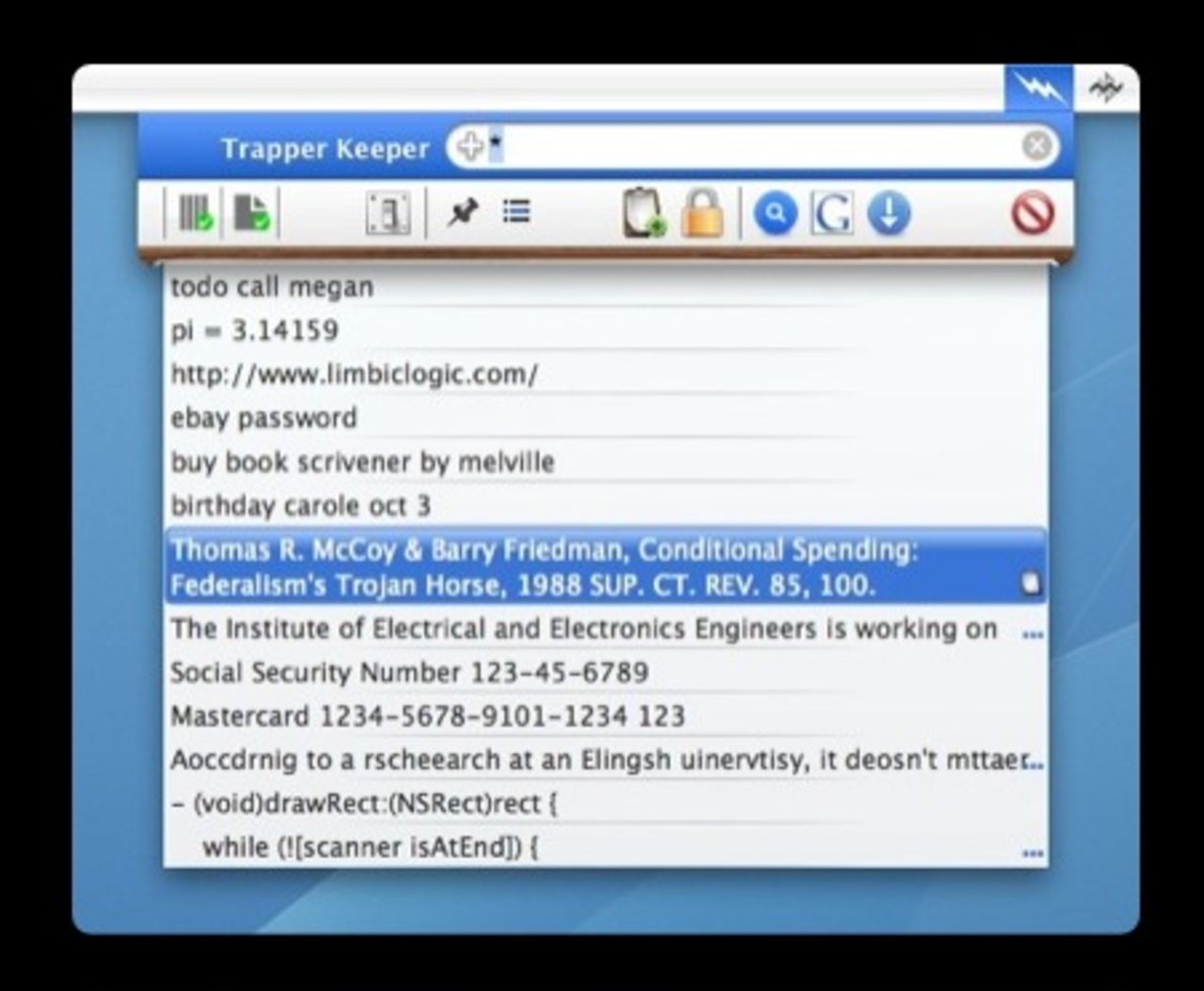 En allvetande skräphög i menyn