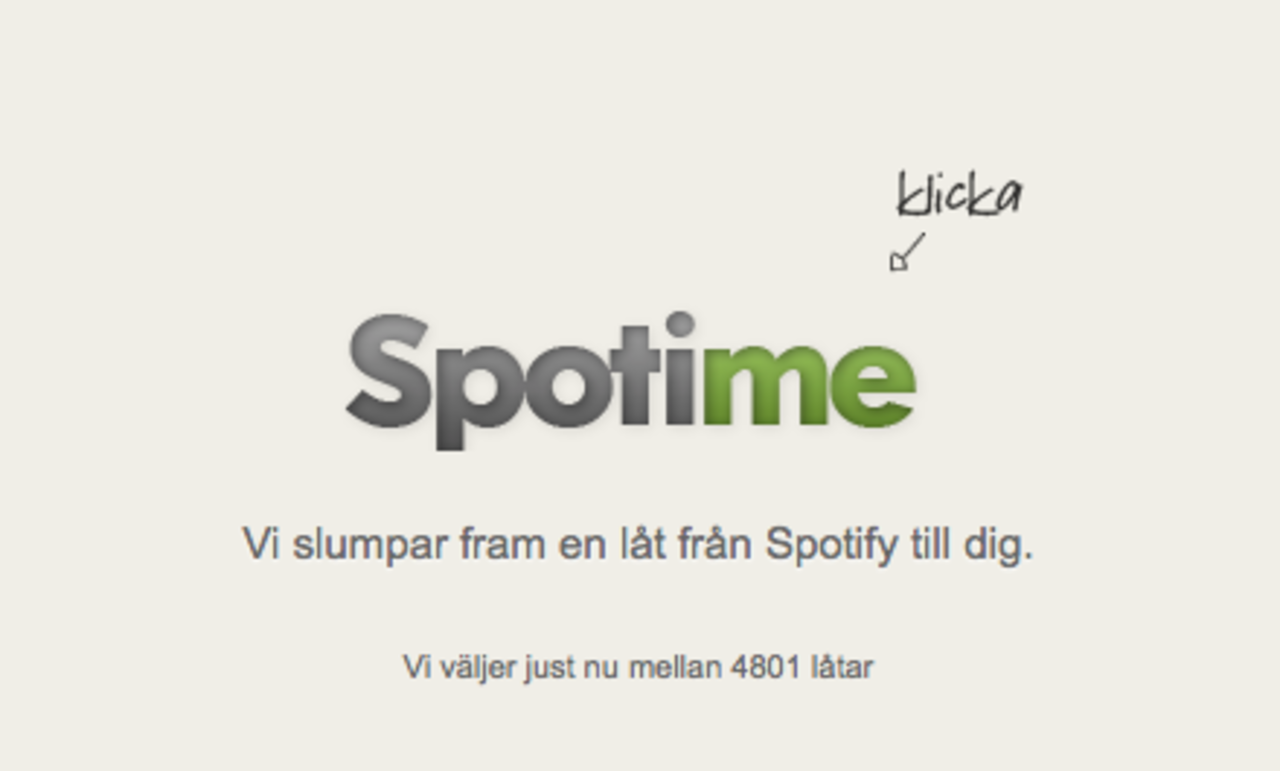 Spotime hjälper till med musikvalet