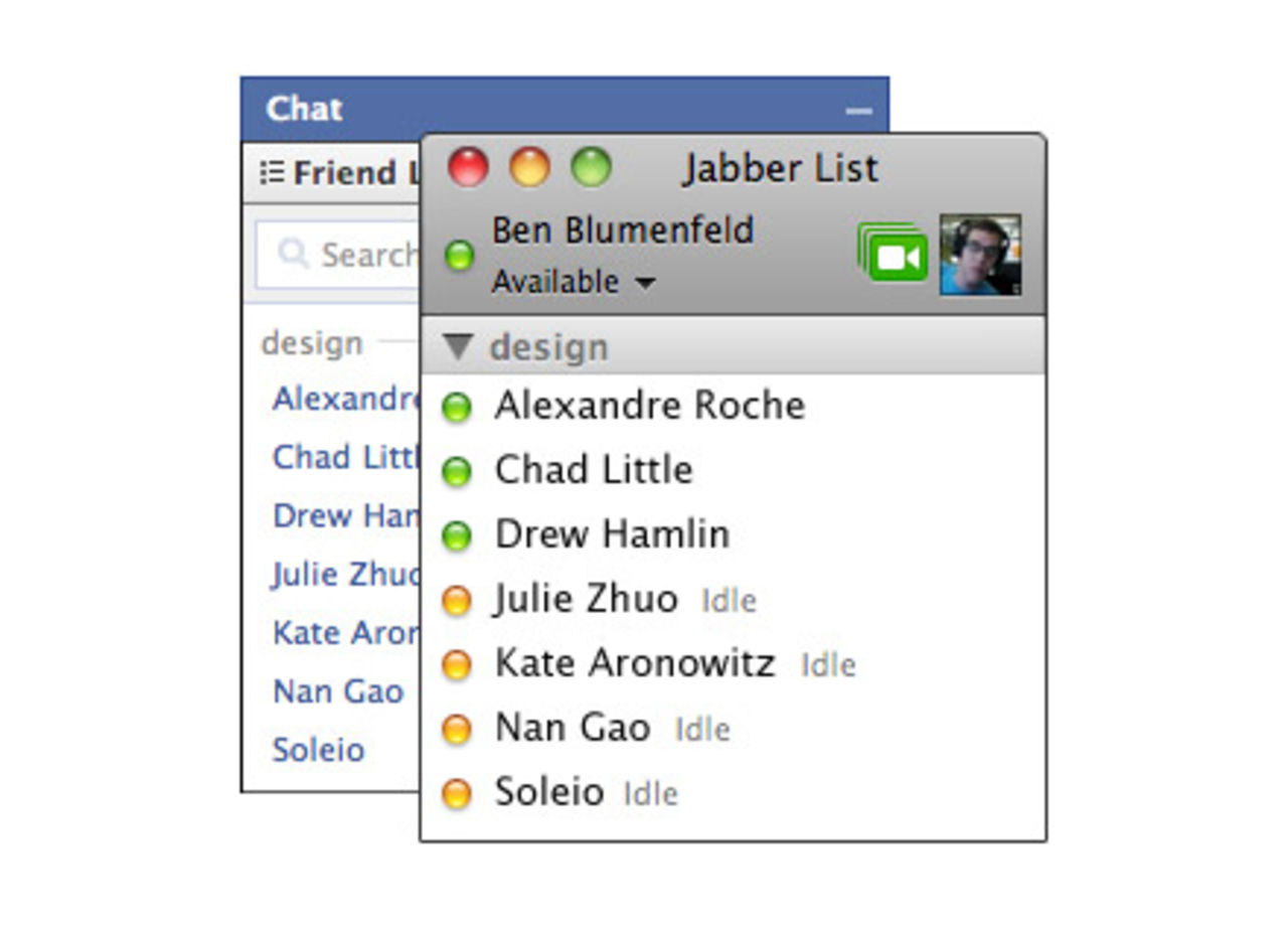 Facebook Chat var helst du vill